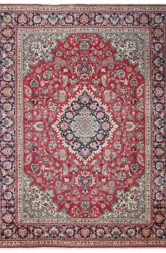 Persian Tabriz 8x11 Red Wool Area Rug