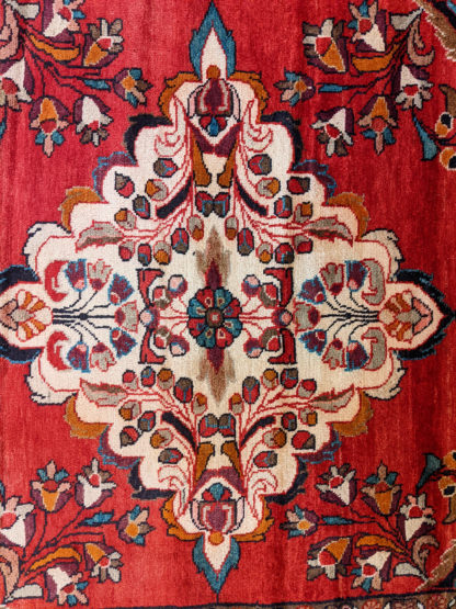 Persian Lilihan 5x7 Red Wool Area Rug