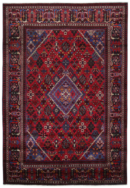 Persian Joshaghan 7x10 Red Blue Area Rug