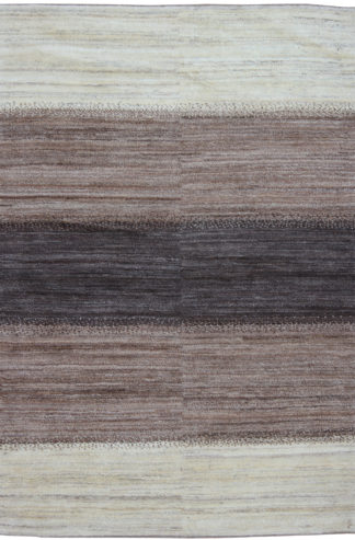 Persian Gabbeh 5x8 Brown Beige Wool Area Rug