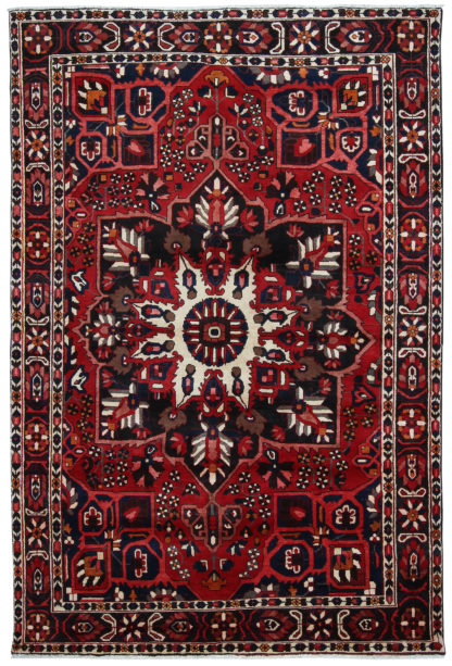 Persian Bakhtiari 7x10 Red wool Area Rug