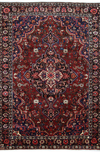 Persian Bakhtiari 7x10 Red Blue Wool Area Rug