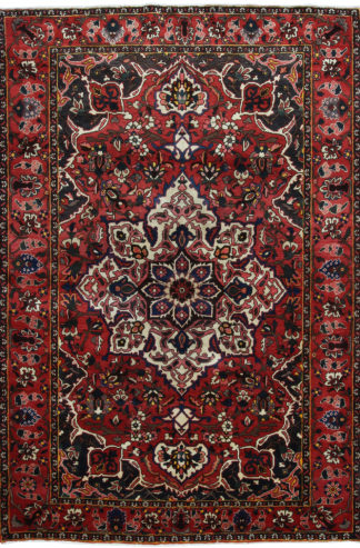 Persian Bakhtiari 7x10 Red Black Wool Area Rug