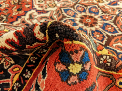 Persian Bakhtiari 7x10 Red Black Wool Area Rug