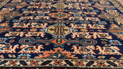 Persian Ardebil 5x8 Blue Wool Area Rug