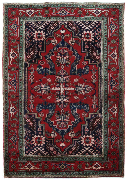 Persian Ardebil 6x9 Red Blue Area Rug